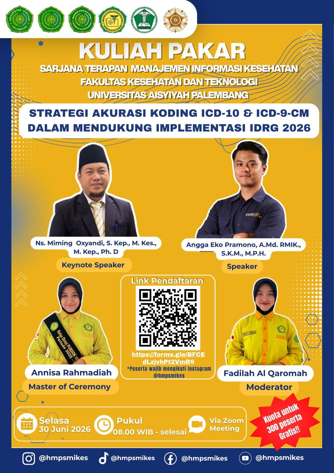 𝐏𝐫𝐨𝐠𝐫𝐚𝐦 𝐒𝐭𝐮𝐝𝐢 𝐒𝐚𝐫𝐣𝐚𝐧𝐚 𝐓𝐞𝐫𝐚𝐩𝐚𝐧 𝐌𝐚𝐧𝐚𝐣𝐞𝐦𝐞𝐧 𝐈𝐧𝐟𝐨𝐫𝐦𝐚𝐬𝐢 𝐊𝐞𝐬𝐞𝐡𝐚𝐭𝐚𝐧 ( 𝐑𝐞𝐤𝐚𝐦 𝐌𝐞𝐝𝐢𝐬 ) 𝐔𝐧𝐢𝐯𝐞𝐫𝐬𝐢𝐭𝐚𝐬 '𝐀𝐢𝐬𝐲𝐢𝐲𝐚𝐡 𝐏𝐚𝐥𝐞𝐦𝐛𝐚𝐧𝐠 𝐆𝐞𝐥𝐚𝐫 𝐊𝐮𝐥𝐢𝐚𝐡 𝐏𝐚𝐤𝐚𝐫 𝐍𝐚𝐬𝐢𝐨𝐧𝐚𝐥 𝐁𝐚𝐡𝐚𝐬 𝐒𝐭𝐫𝐚𝐭𝐞𝐠𝐢 𝐀𝐤𝐮𝐫𝐚𝐬𝐢 𝐊𝐨𝐝𝐢𝐧𝐠 𝐈𝐂𝐃 𝐝𝐚𝐥𝐚𝐦 𝐌𝐞𝐧𝐝𝐮𝐤𝐮𝐧𝐠 𝐈𝐦𝐩𝐥𝐞𝐦𝐞𝐧𝐭𝐚𝐬𝐢 𝐈𝐃𝐑𝐆 𝟐𝟎𝟐𝟔