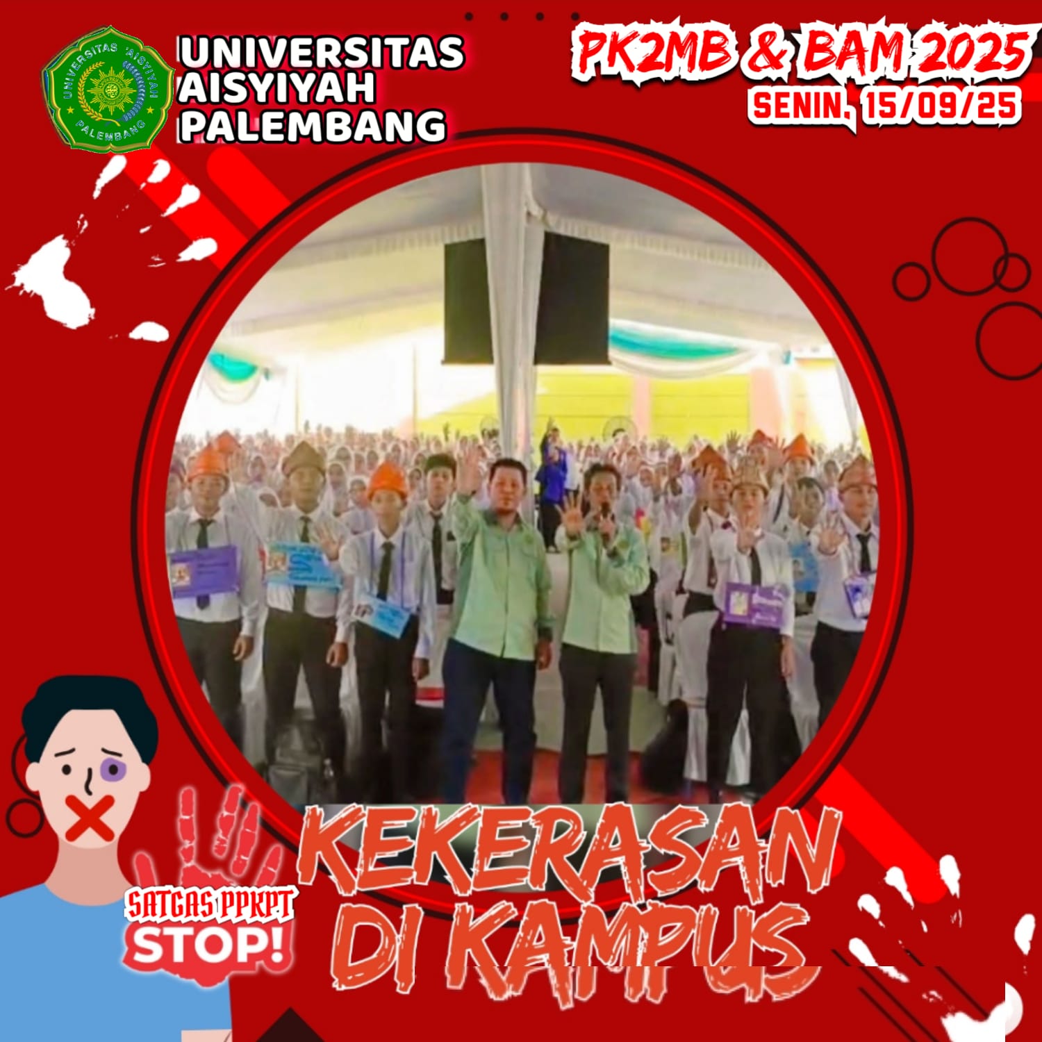 Sosialisasi ke Mahasiswa saat acara PK2MB.