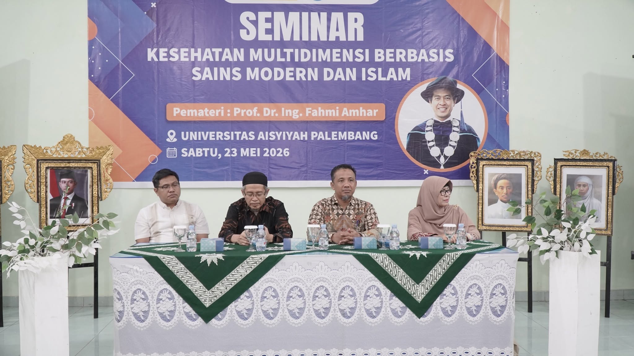 Seminar Kesehatan Multidimensi Berbasis Sains Modern dan Islam Bersama Prof.Dr.Ing. Fahmi Amhar, Sabtu 23 Mei 2026